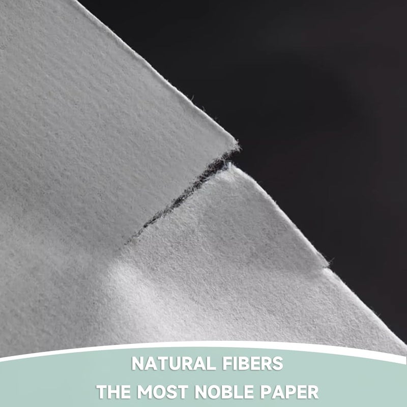 VEOOK 200 Sheets Letter Size 8.5" x 11" Mulberry Paper, Natural Fiber Rice Paper, Decoupage Decorative Tissue Paper for Writing Painting DIY Crafts Calligraphy Gift Wrap(MP-18) - Image 4